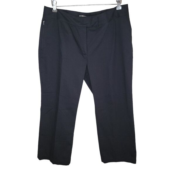 Nike Dri-FIT black dress capri pants size 12 - Picture 1 of 8